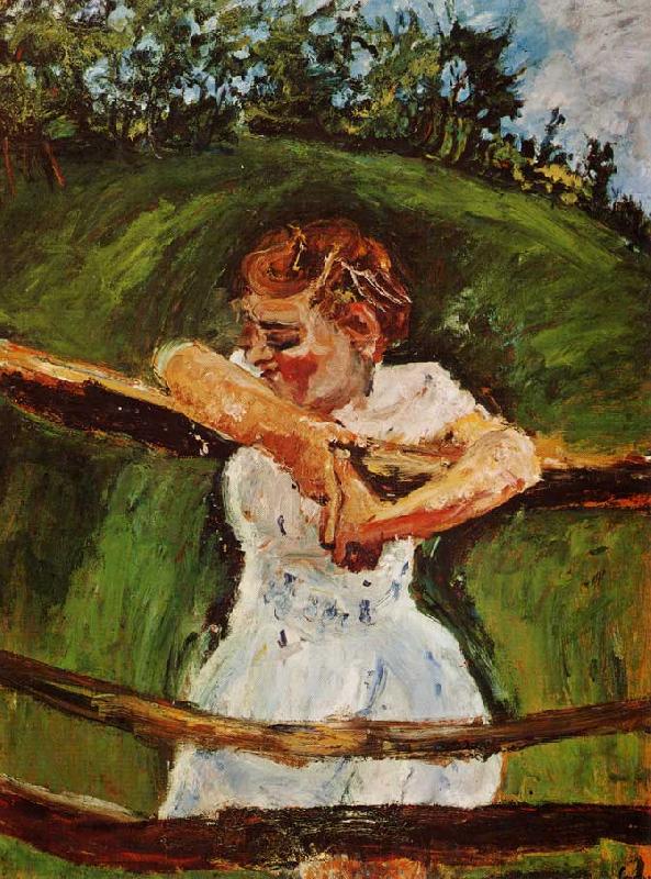  Young Girl at the Fence